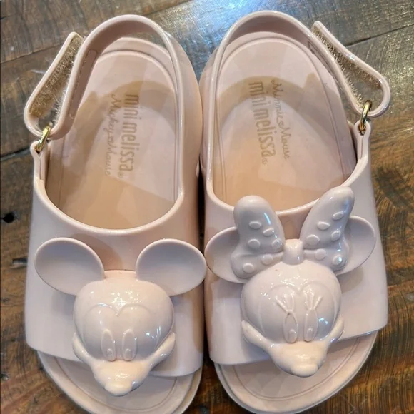 Mini Melissa Little Kids Pink Sandals, VGUC - Picture 2 of 3